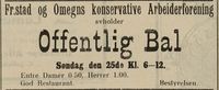 328. Annonse fra Fredriksstad og Omegns Konservative Arbeiderforening i Fredriksstad Tilskuer 24.09. 1910.jpg