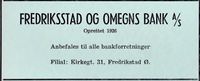 240. Annonse fra Fredriksstad og omegns bank as i Norsk Militært Tidsskrift nr. 11 1960 (5).jpg