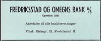 241. Annonse fra Fredriksstad og omegns bank as i Norsk Militært Tidsskrift nr. 11 1960 (5).jpg