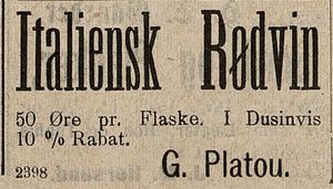 Annonse fra G. Platou i Oplandenes Avis 29.06. 1895.jpg
