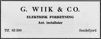 197. Annonse fra G. Wiik & Co i Norsk Militært Tidsskrift nr. 11 1960.jpg