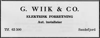 189. Annonse fra G. Wiik & Co i Norsk Militært Tidsskrift nr. 11 1960.jpg