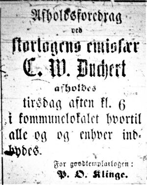 Annonse fra Goodtemplarlogen i Harstad om møte 17. mai i Senjens Tidende 14.05.1887.jpg