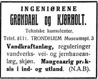 230. Annonse fra Grøndahl og Kjørholt i Nordtrønderen 10.6. 1914.jpg