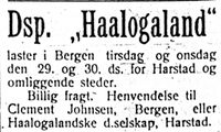 395. Annonse fra Haalogalandske i Harstad Tidende 24. juli 1913.jpg