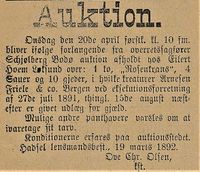 437. Annonse fra Hadsel lensmandsbest. i Lofotens Tidende 26.03. 1892.jpg