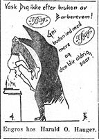 264. Annonse fra Harald O. Hauger i Adresseavisen 16. mars 1926.jpg