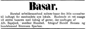 Annonse fra Harstad Arbeidersamfund i Harstad Tidende 22. oktober 1900.jpg