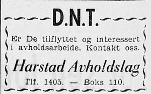 Annonse fra Harstad Avholdslag i Harstad Tidende 10.01.1961.jpg