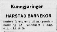 Annonse i Harstad Tidende 4. juni 1971.