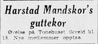 Harstad Tidende 31. januar 1964.
