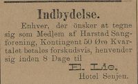Annonse i Tromsø Amtstidende 27. januar 1894.