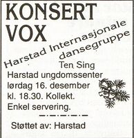 Harstad Tidende 15. desember 1995.