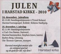 Harstad Tidende 23.12.2010.