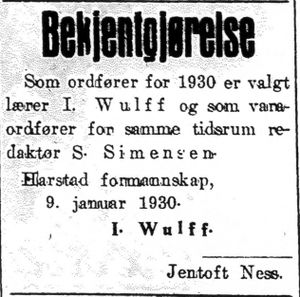 Annonse fra Harstad kommune i Dagens Nyheter 11. 1. 1930.jpg