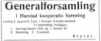 166. Annonse fra Harstad kooperative Forening 23.7. 1923.jpg