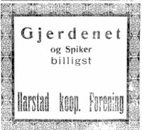 169. Annonse fra Harstad kooperative Forening 24.5.1923.jpg