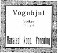 171. Annonse fra Harstad kooperative Forening 29.10.1923.jpg