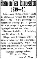 190. Annonse fra Harstad ligningskontor i Harstad Tidende 22. november 1939.jpg