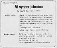 Annonse 13. desember 1974,