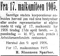 313. Annonse fra Harstads 17. maikomitè 1905 i Haalogaland 11.4.-06.jpg