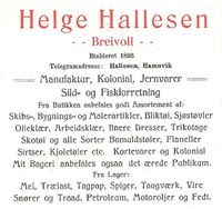 19. Annonse fra Helge Hallesen under Harstadutstillingen 1911.jpg