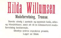 221. Annonse fra Hilda Willumsen under Harstadutstillingen 1911.jpg