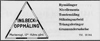 205. Annonse fra Ing. Becks oppmåling i Norsk Militært Tidsskrift nr. 11 1960.jpg