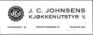 Annonse fra J. C. Johnsens kjøkkenutstyr A.S. i Kristiansands Avholdslag 1874 - 10.august - 1949.jpg