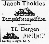 98. Annonse fra Jacob Thokles Dampskibsexpedition i Søndmøre Folkeblad 15.1.1892.jpg