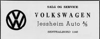 Jessheim Auto var VW-forhandler på Jessheim. Annonse i Norsk Militært Tidsskrift, nr. 11 1960.