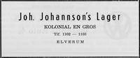 103. Annonse fra Joh. Johannson`s Lager i Norsk Militært Tidsskrift nr 11 1960.jpg