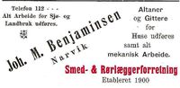 197. Annonse fra Joh. M. Benjaminsen under Harstadutstillingen 1911.jpg