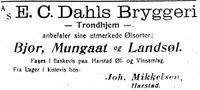 485. Annonse fra Joh. Mikkelsen i Haalogaland 1207 1913.jpg