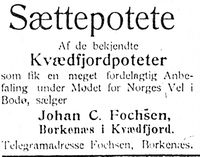 14. Annonse fra Johan C. Fochsen i Haalogaland 18.4.-06.jpg