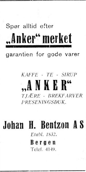 Annonse fra Johan H. Bentzon A.S. i Florø og litt fra Sunnfjord.jpg