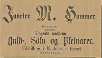 437. Annonse fra Juveler M. Hammer i Lofotens Tidende 26.03. 1892.jpg