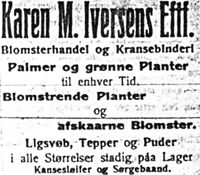 500. Annonse fra Karen M. Iversens Eftf. i Harstad Tidende 3. juli 1913.jpg