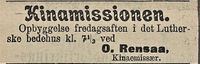 Tromsø Stiftstidende 3. oktober 1901.