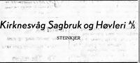 185. Annonse fra Kirknesvåg Sagbruk og høvleri i Bygdenes By .jpg