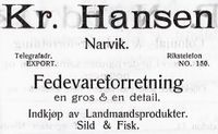40. Annonse fra Kr. Hansen i Narvikboka 1912.jpg