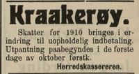 329. Annonse fra Kraakerøy kommune i Fredriksstad Tilskuer 24.09. 1910.jpg