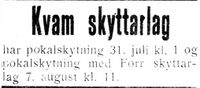 363. Annonse fra Kvam skyttarlag i Inntrøndelagen og Trønderbladet 27.7. 1932.jpg