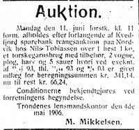 13. Annonse fra Lensmannen i Trondenes i Haalogaland 12.5.-06.jpg