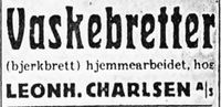 191. Annonse fra Leonh. Charlsen A. S. i Harstad Tidende 22. november 1939.jpg