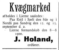 4. Annonse fra Lierne i Indtrøndelagen 31.8. 1900.jpg