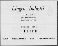 237. Annonse fra Lingen Industri i Norsk Militært Tidsskrift nr. 11 1960.jpg