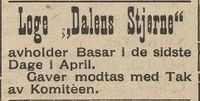 311. Annonse fra Loge Dalens Stjerne i Gudbrandsdølen 22.04.1909.jpg