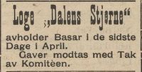 289. Annonse fra Loge Dalens Stjerne i Gudbrandsdølen 22.04.1909.jpg