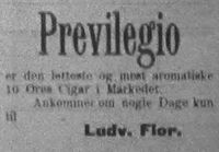 67. Annonse fra Ludvig Flor II i Møre Tidende 14. januar 1899.jpg